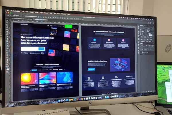 Designer mapping user experience wireframes and flows